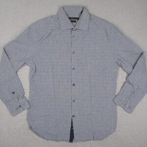 John Varvatos Star USA Shirt Mens 15.5 / 32 Slim Fit Blue Long Sleeve Dress Work